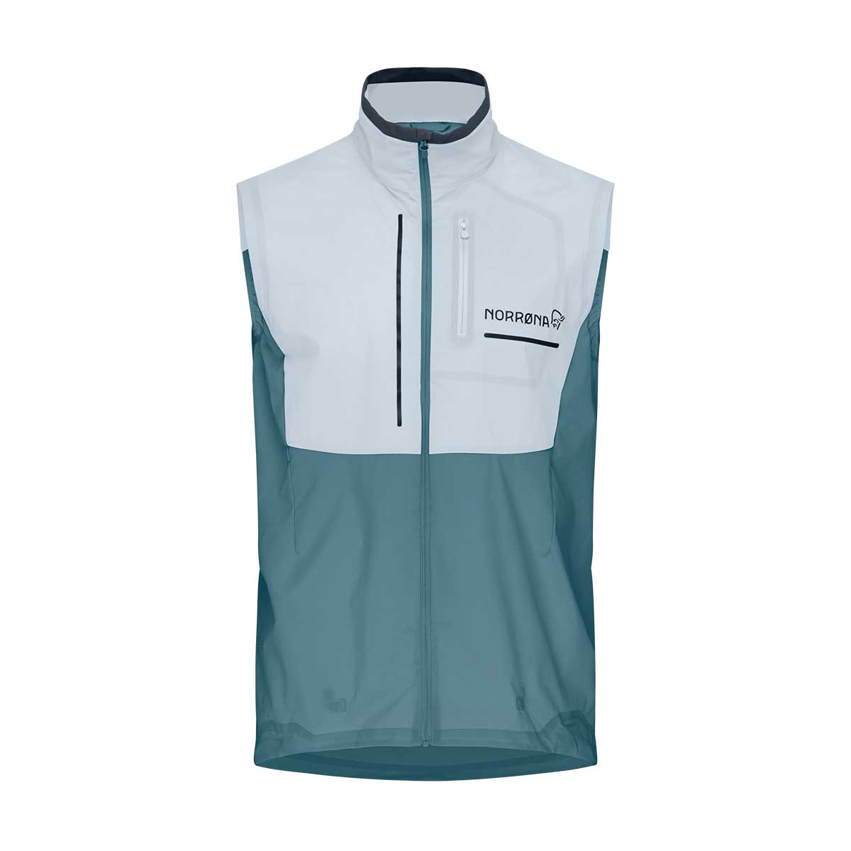 Norrona Senja Aero90 Vest Men's in Snow White